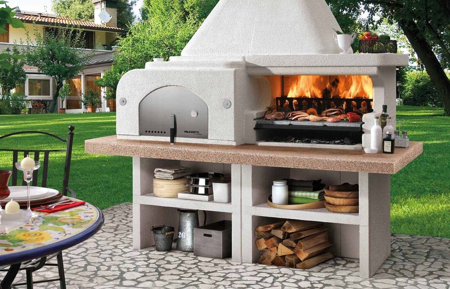 Barbecue in cemento con forno Gargano – PALAZZETTI