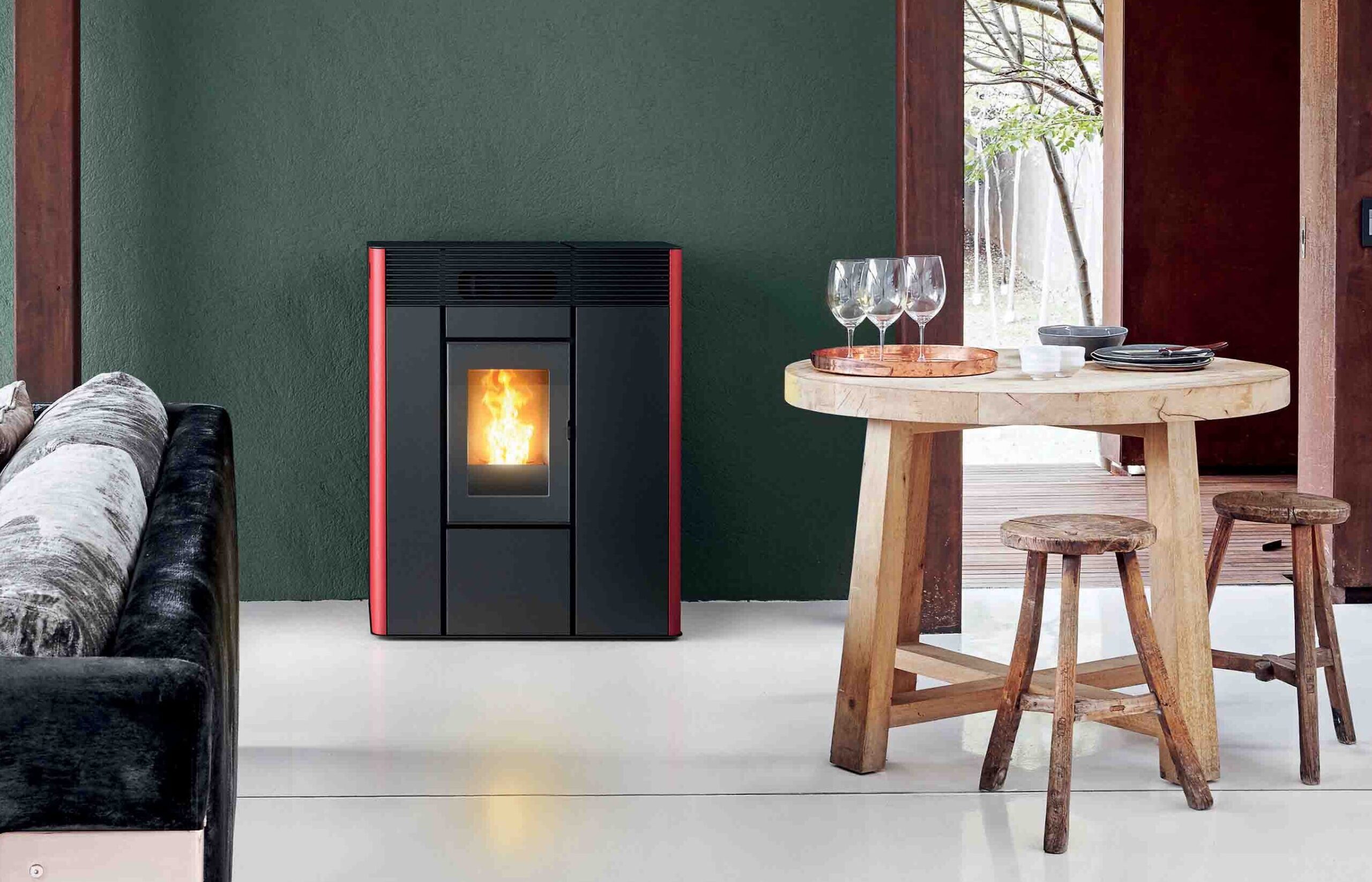 Termostufa a pellet slim Thea Hidro 16 S1 – MCZ