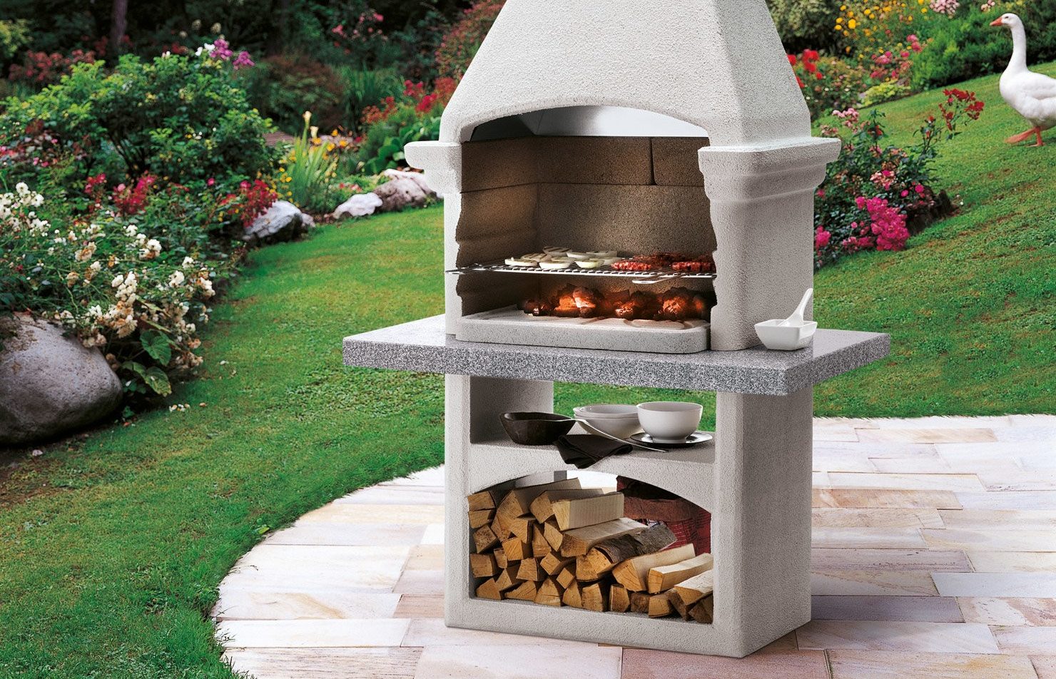 Barbecue a carbonella per terrazze Salina – Palazzetti